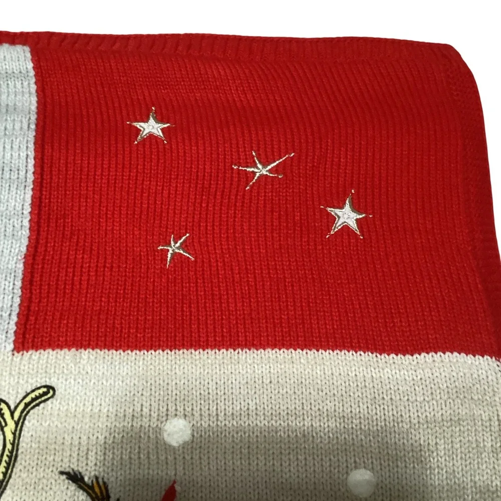 Pottery Barn Kids Dr Seuss The Grinch Christmas Knit Sherpa Throw Blanket 40x50
